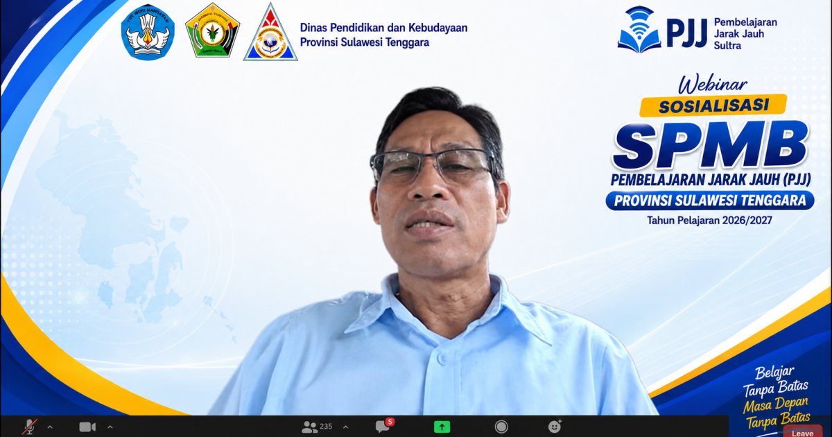 Dinas Dikbud Prov. Sultra Resmi Sosialisasikan PJJ Sulawesi Tenggara